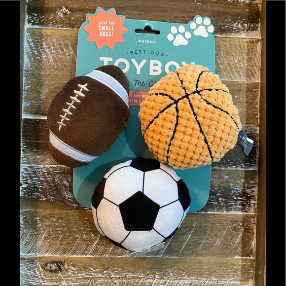 Fringe Studio Other - Fringe Toy Box “We are the Chompians” Dog Toys set of 3 Small Dogs with Squeaker